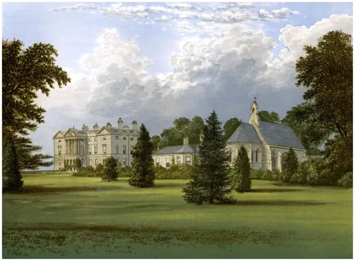 Framed Print : Sandbeck Park, Yorkshire, home of the Earl of Scarborough, c1880 Framed Print : Sandbeck Park, Yorkshire, home of the Earl of Scarborough, c1880