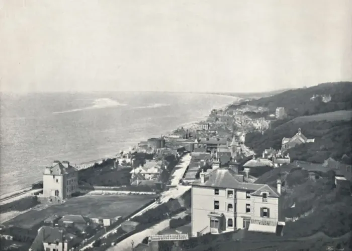 Framed Print : Sandgate - View from the Heights, 1895 Framed Print : Sandgate - View from the Heights, 1895