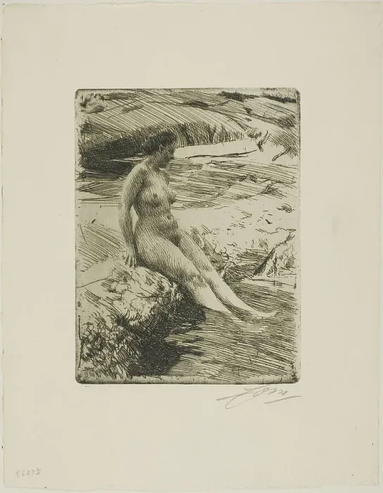 Framed Print : Sandhamn, 1906. Creator: Anders Leonard Zorn Framed Print : Sandhamn, 1906. Creator: Anders Leonard Zorn
