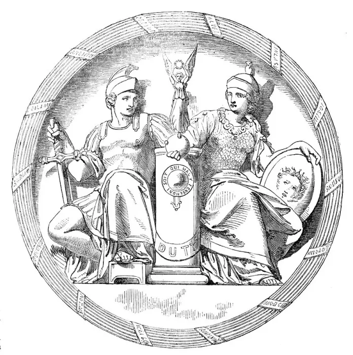 Framed Print : The Sandhurst Memorial Shield, 1856. Creator: Unknown Framed Print : The Sandhurst Memorial Shield, 1856. Creator: Unknown