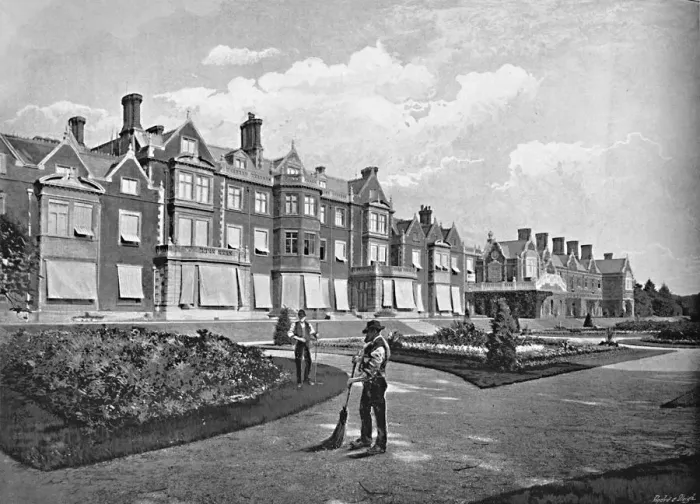 Framed Print : Sandringham House, c1896. Artist: T Smith & Sons Framed Print : Sandringham House, c1896. Artist: T Smith & Sons