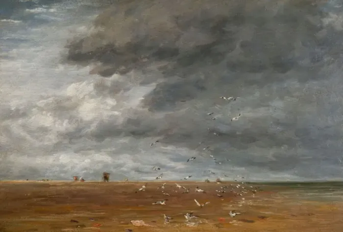 Framed Print : On the Sands, 1851. Creator: David Cox the elder Framed Print : On the Sands, 1851. Creator: David Cox the elder