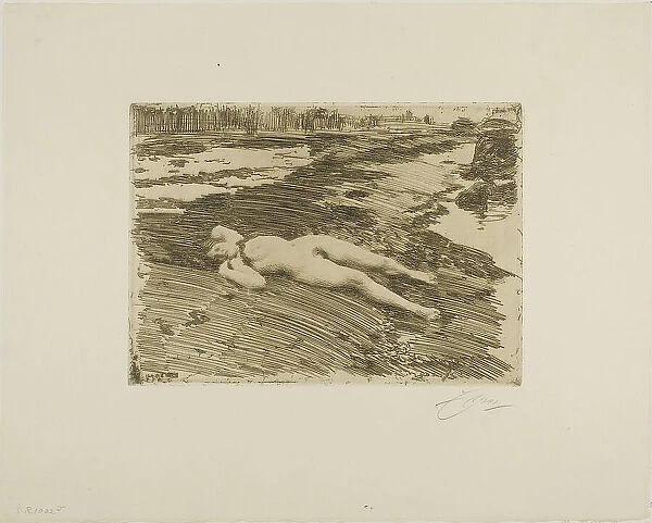 On the Sands, 1916. Creator: Anders Leonard Zorn