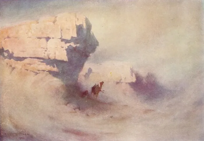 Framed Print : A Sandstorm, c1880, (1904). Artist: Robert George Talbot Kelly Framed Print : A Sandstorm, c1880, (1904). Artist: Robert George Talbot Kelly