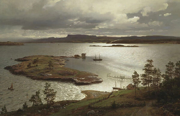 The Sandvik Fiord, 1879. Creator: Hans Fredrik Gude
