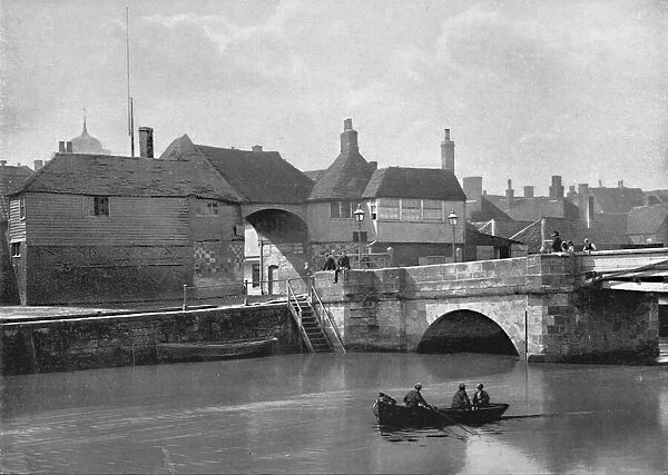 Sandwich: The Old Bridge and Barbican, c1896. Artist: Poulton & Co