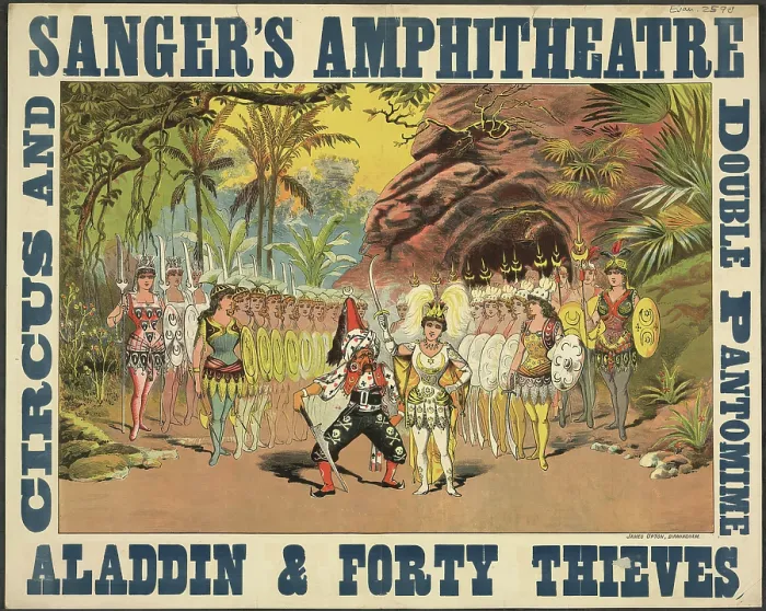Framed Print : Sangers amphitheatre, 1886. Creator: Unknown