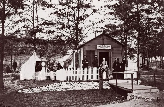 Framed Print : Sanitary Commission Office. Convalescent Camp, Alexandria, Virginia, 1861-65 Framed Print : Sanitary Commission Office. Convalescent Camp, Alexandria, Virginia, 1861-65