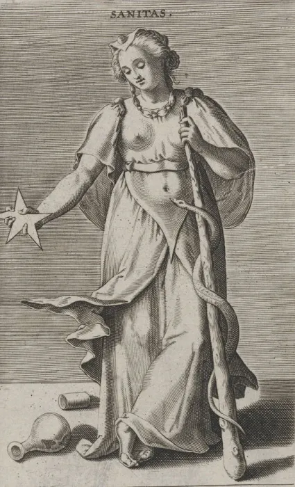 Framed Print : Sanitas, from Prosopographia, ca. 1585-90. ca. 1585-90. Creator: Philip Galle Framed Print : Sanitas, from Prosopographia, ca. 1585-90. ca. 1585-90. Creator: Philip Galle