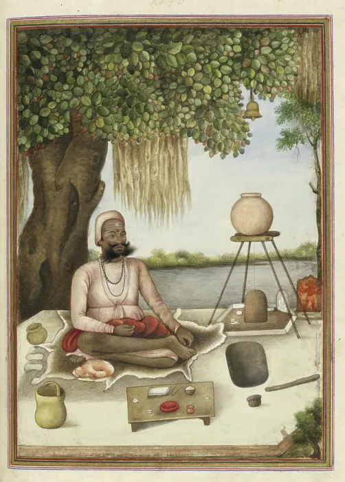 Framed Print : Sannyasi a Saiva mendicant, 1825. Creator: Anon Framed Print : Sannyasi a Saiva mendicant, 1825. Creator: Anon