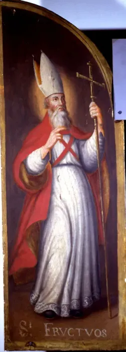 Framed Print : Sant Fruitos, anonymous painting, preserved in the Historical Museum of La Seu