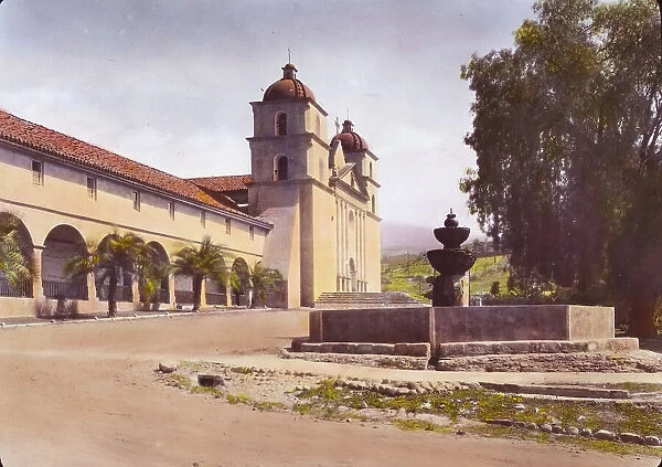 Santa Barbara Mission, 2201 Laguna Street, Santa Barbara, California, 1917. Creator: Frances Benjamin Johnston