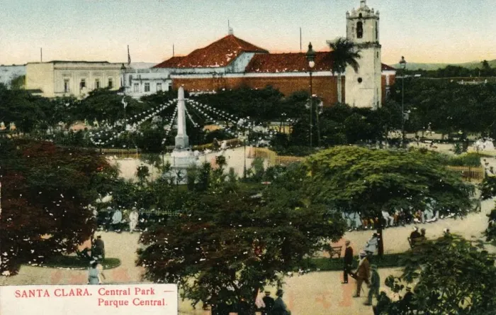 Framed Print : Santa Clara. Central Park - Parque Central, c1910 Framed Print : Santa Clara. Central Park - Parque Central, c1910
