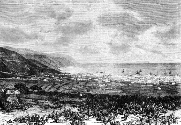 Framed Print : Santa Cruz, Tenerife, Spain, 1895 Framed Print : Santa Cruz, Tenerife, Spain, 1895