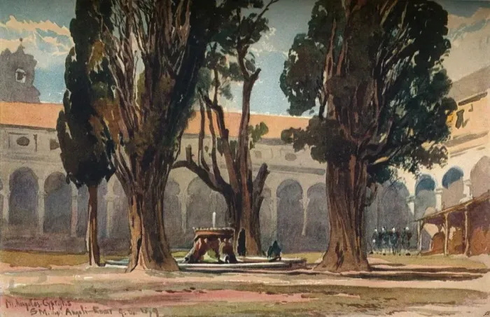 Framed Print : Santa Maria Degli Angeli, Rome, c1870. Artist: Alfred Waterhouse Framed Print : Santa Maria Degli Angeli, Rome, c1870. Artist: Alfred Waterhouse