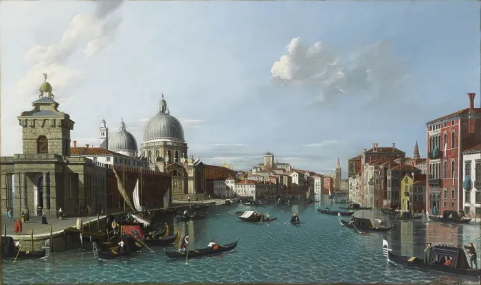 Framed Print : Santa Maria della Salute and Canal Grande, Venice, 1720-1760. Creator: Canaletto Framed Print : Santa Maria della Salute and Canal Grande, Venice, 1720-1760. Creator: Canaletto