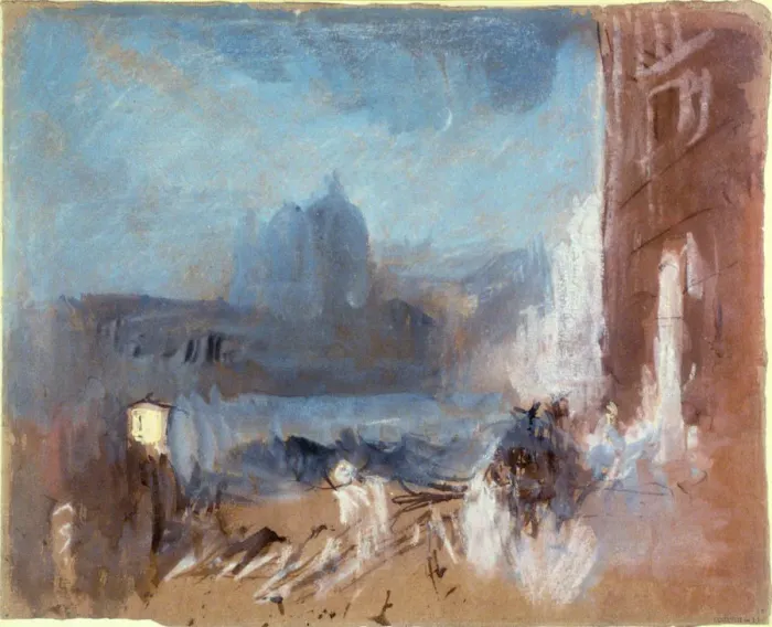 Framed Print : The Santa Maria della Salute, Venice, at night, 1840. Artist: JMW Turner Framed Print : The Santa Maria della Salute, Venice, at night, 1840. Artist: JMW Turner