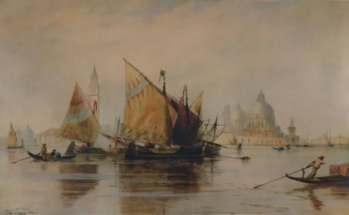 Framed Print : Santa Maria della Salute, Venice, 1880, (1935). Artist: Thomas Bush Hardy