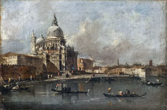 Framed Print : Santa Maria della Salute in Venice. Artist: Guardi, Francesco (1712-1793) Framed Print : Santa Maria della Salute in Venice. Artist: Guardi, Francesco (1712-1793)
