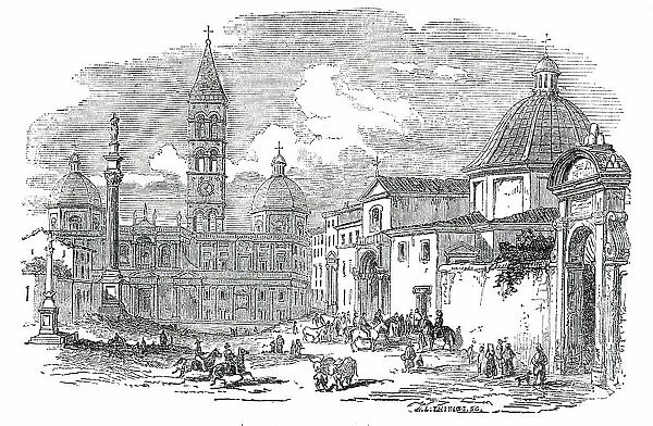 Santa Maria Maggiore - Rome, 1850. Creator: Unknown