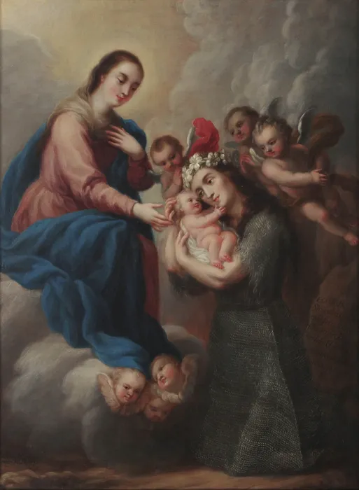 Framed Print : Santa Rosalia, c1730. Creator: Rodriguez Juarez, Nicolas (1666-1734) Framed Print : Santa Rosalia, c1730. Creator: Rodriguez Juarez, Nicolas (1666-1734)