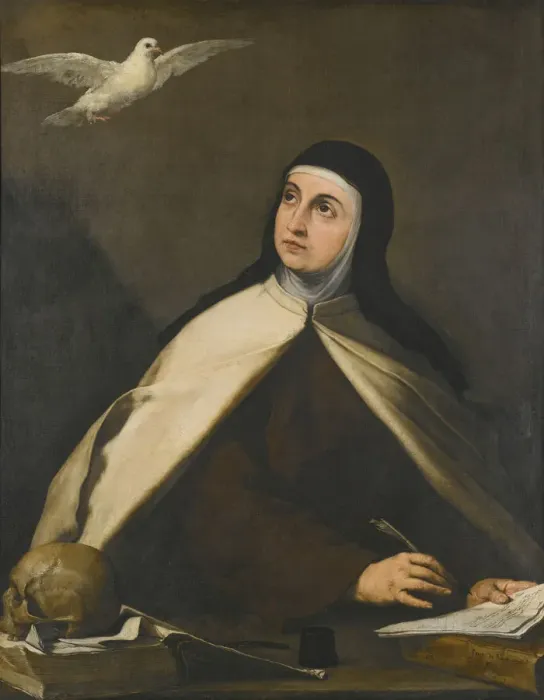 Framed Print : Santa Teresa de Avila, 1644. Artist: Ribera, Jose, de (1591-1652) Framed Print : Santa Teresa de Avila, 1644. Artist: Ribera, Jose, de (1591-1652)