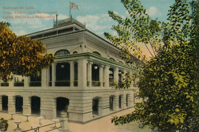 Framed Print : Santiago de Cuba. Vista Alegre - Cafe Restaurant. Coffee House and Restaurant, c1910 Framed Print : Santiago de Cuba. Vista Alegre - Cafe Restaurant. Coffee House and Restaurant, c1910