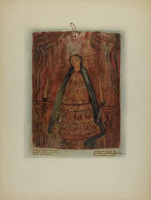 Framed Print : Santo, 1936. Creator: Maude Valle Framed Print : Santo, 1936. Creator: Maude Valle