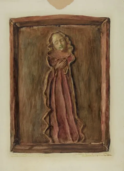 Framed Print : Santo, 1936. Creator: Maude Valle Framed Print : Santo, 1936. Creator: Maude Valle