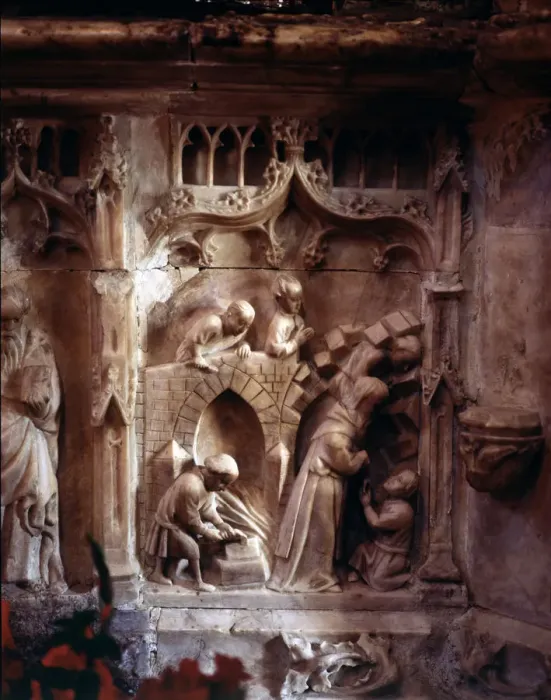 Framed Print : Santo Domingo de la Calzada (1019-1109), Spanish hermit, relief in his mausoleum Framed Print : Santo Domingo de la Calzada (1019-1109), Spanish hermit, relief in his mausoleum