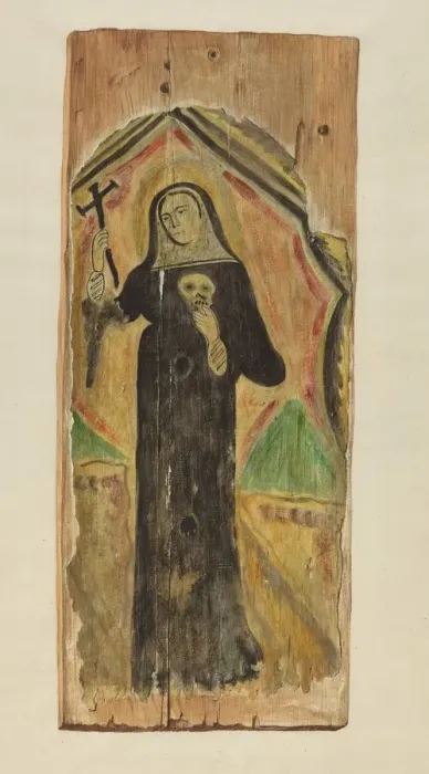 Framed Print : Santo (Santa Rita), c. 1939. Creator: Carl O Bergh Framed Print : Santo (Santa Rita), c. 1939. Creator: Carl O Bergh