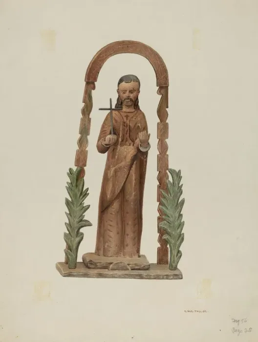 Framed Print : Santo (St. Francis), c. 1941. Creator: Robert W. R. Taylor Framed Print : Santo (St. Francis), c. 1941. Creator: Robert W. R. Taylor