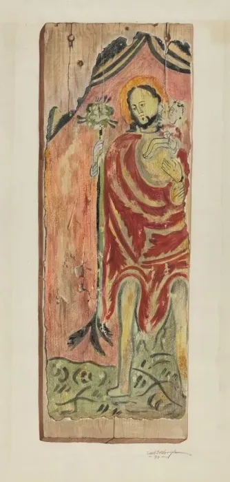 Framed Print : Santo (St. Joseph), 1939. Creator: Carl O Bergh Framed Print : Santo (St. Joseph), 1939. Creator: Carl O Bergh