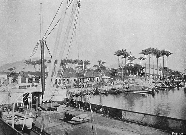 Santos (Porto das Canoas), 1895. Artist: Paulo Kowalsky