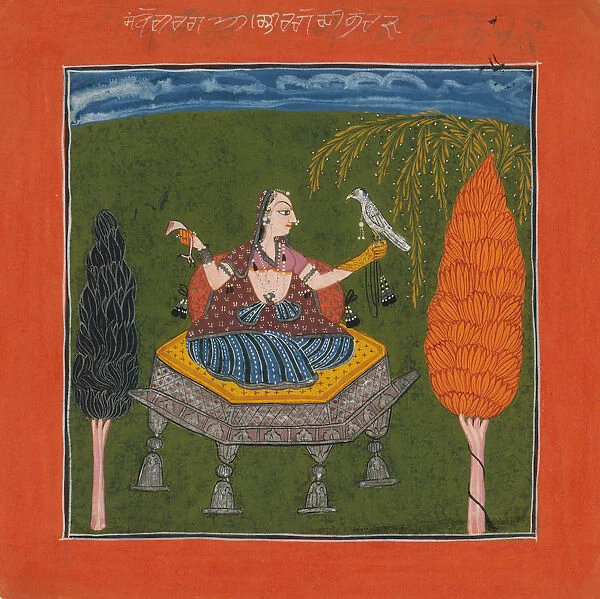 Sanveri Ragini, Page from a Ragamala Series (Garland of Musical Modes), ca. 1700-1710