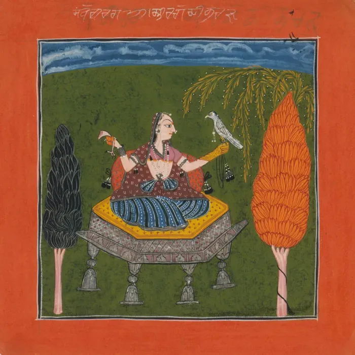 Framed Print : Sanveri Ragini, Page from a Ragamala Series (Garland of Musical Modes), ca. 1700-1710 Framed Print : Sanveri Ragini, Page from a Ragamala Series (Garland of Musical Modes), ca. 1700-1710