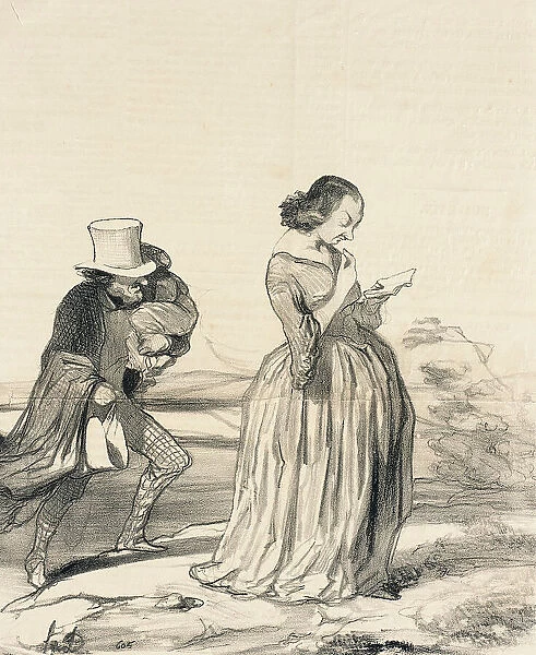 Saperlotte!...que je voudrais...que ma femme ait fini.. 1844. Creator: Honore Daumier