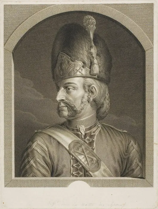 Framed Print : Sapper of the Swiss Guards, 1779. Creator: Johann Georg Wille Framed Print : Sapper of the Swiss Guards, 1779. Creator: Johann Georg Wille