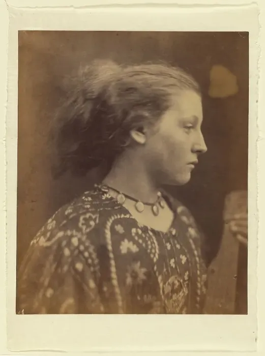 Framed Print : Sappho, 1866. Creator: Julia Margaret Cameron Framed Print : Sappho, 1866. Creator: Julia Margaret Cameron
