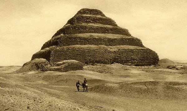 Saqqara - The Step Pyramid, c1918-c1939. Creator: Unknown