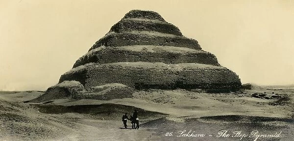 Saqqara - The Step Pyramid, c1918-c1939. Creator: Unknown