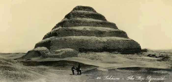Framed Print : Saqqara - The Step Pyramid, c1918-c1939. Creator: Unknown Framed Print : Saqqara - The Step Pyramid, c1918-c1939. Creator: Unknown