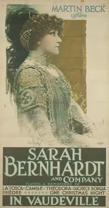 Framed Print : Sarah Bernhardt in Vaudeville, 1912. Creator: Unknown artist Framed Print : Sarah Bernhardt in Vaudeville, 1912. Creator: Unknown artist