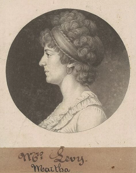 Sarah Coates Levy, 1802. Creator: Charles Balthazar Julien Fevret de Saint-Mé