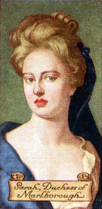 Framed Print : Sarah, Duchess of Marlborough, taken from a series of cigarette cards, 1935 Framed Print : Sarah, Duchess of Marlborough, taken from a series of cigarette cards, 1935