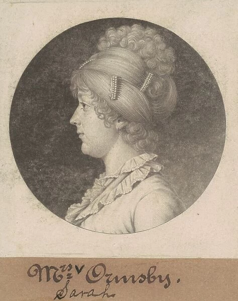 Sarah Mahon Ormsby, 1801. Creator: Charles Balthazar Julien Févret de Saint-Mé