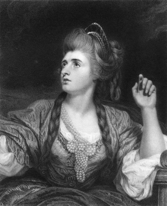 Framed Print : Sarah Siddons, English tragic actress, (1836). Artist: W Holl Framed Print : Sarah Siddons, English tragic actress, (1836). Artist: W Holl