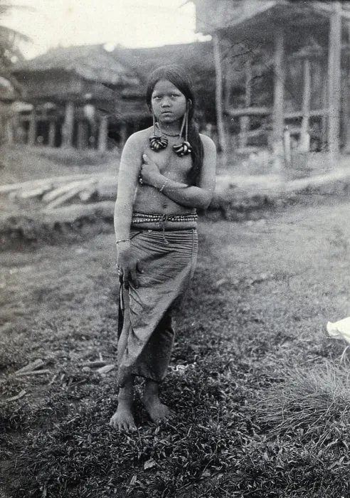 Framed Print : Sarawak: a Kayan girl, c1900. Creator: Unknown Framed Print : Sarawak: a Kayan girl, c1900. Creator: Unknown
