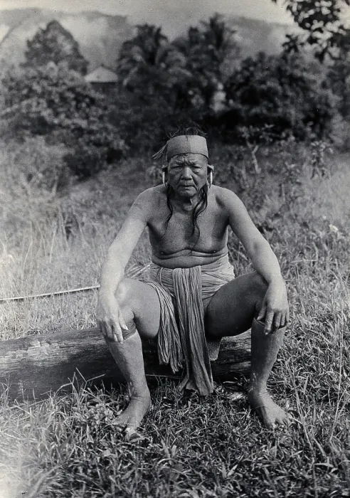 Framed Print : Sarawak: Laki Bo, a Kayan tribal chief, c1900. Creator: Unknown Framed Print : Sarawak: Laki Bo, a Kayan tribal chief, c1900. Creator: Unknown