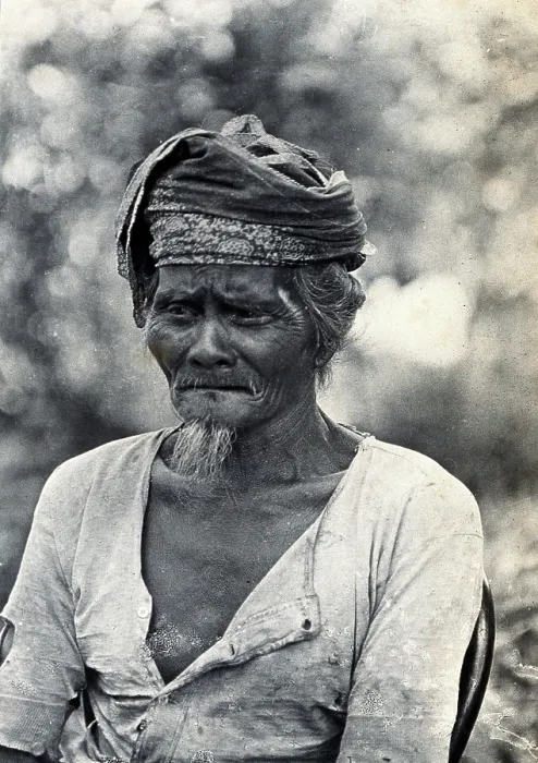 Framed Print : Sarawak: a Land Dayak chief, c1900. Creator: Unknown